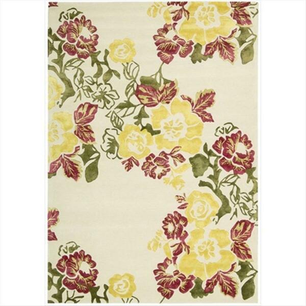 Nourison Wildflowers Area Rug Collection Ivory 3 Ft 6 In. X 5 Ft 6 In. Rectangle 99446117472